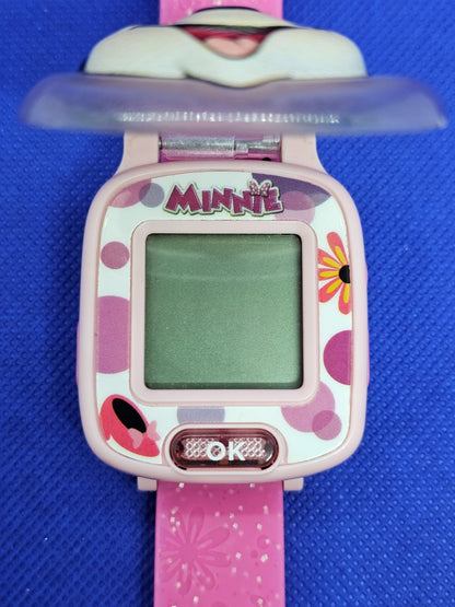 Montre Jeu Interactive Minnie Mouse Disney VTech Rose Éducative Non Testée2