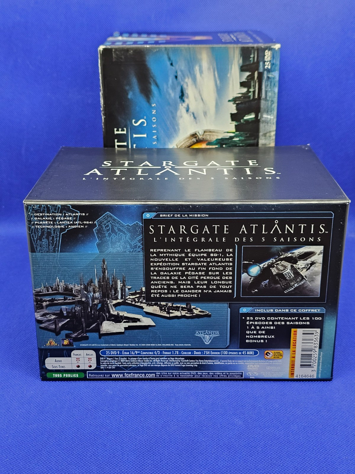 Stargate Atlantis Intégrale 5 Saisons Coffret Collector 25 DVD VF3