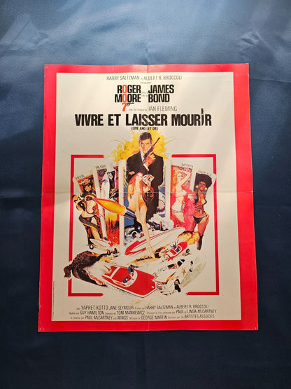 Poster James Bond 007 Les Diamants sont éternels Vivre et laisser mourir United 3