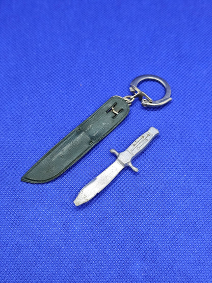 Porte-clé Couteau Miniature Vintage, Années 60-70, Métal et Étui Plastique2
