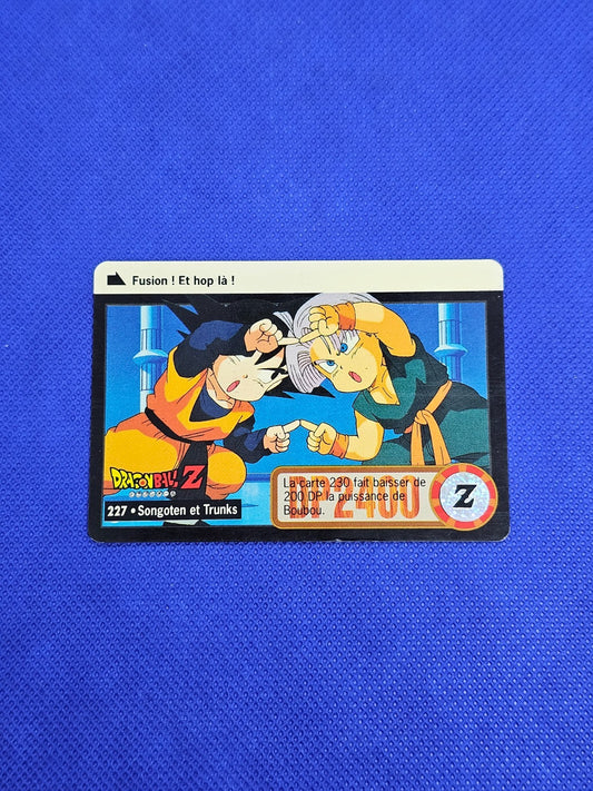 Songoten et Trunks Dragon Ball Z Carddass FR Part 22 n°227 Bandai 19960