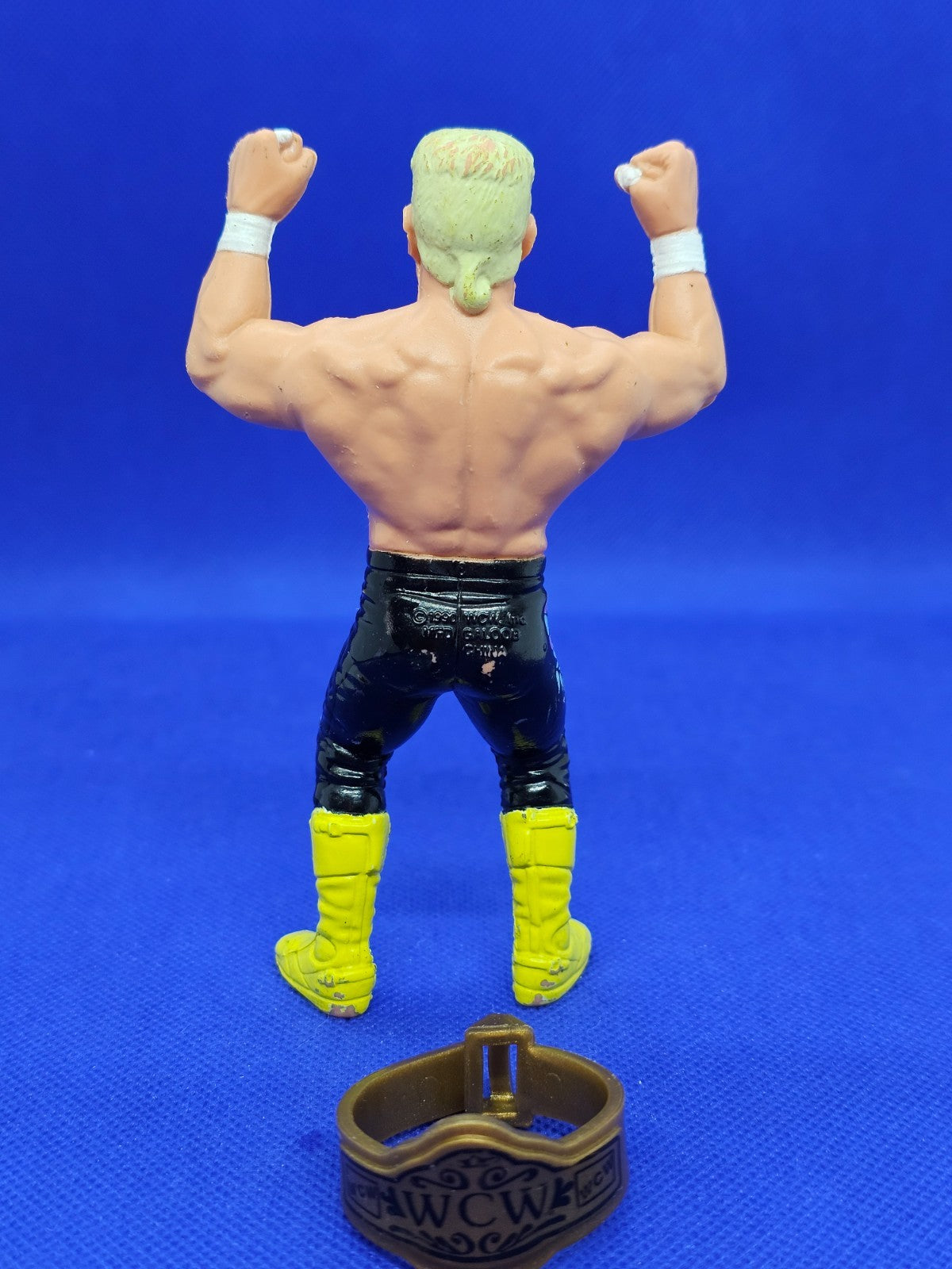 Figurine Sting WCW Wrestling Galoob 1990 avec Ceinture WCW Catch Vintage 12 cm3