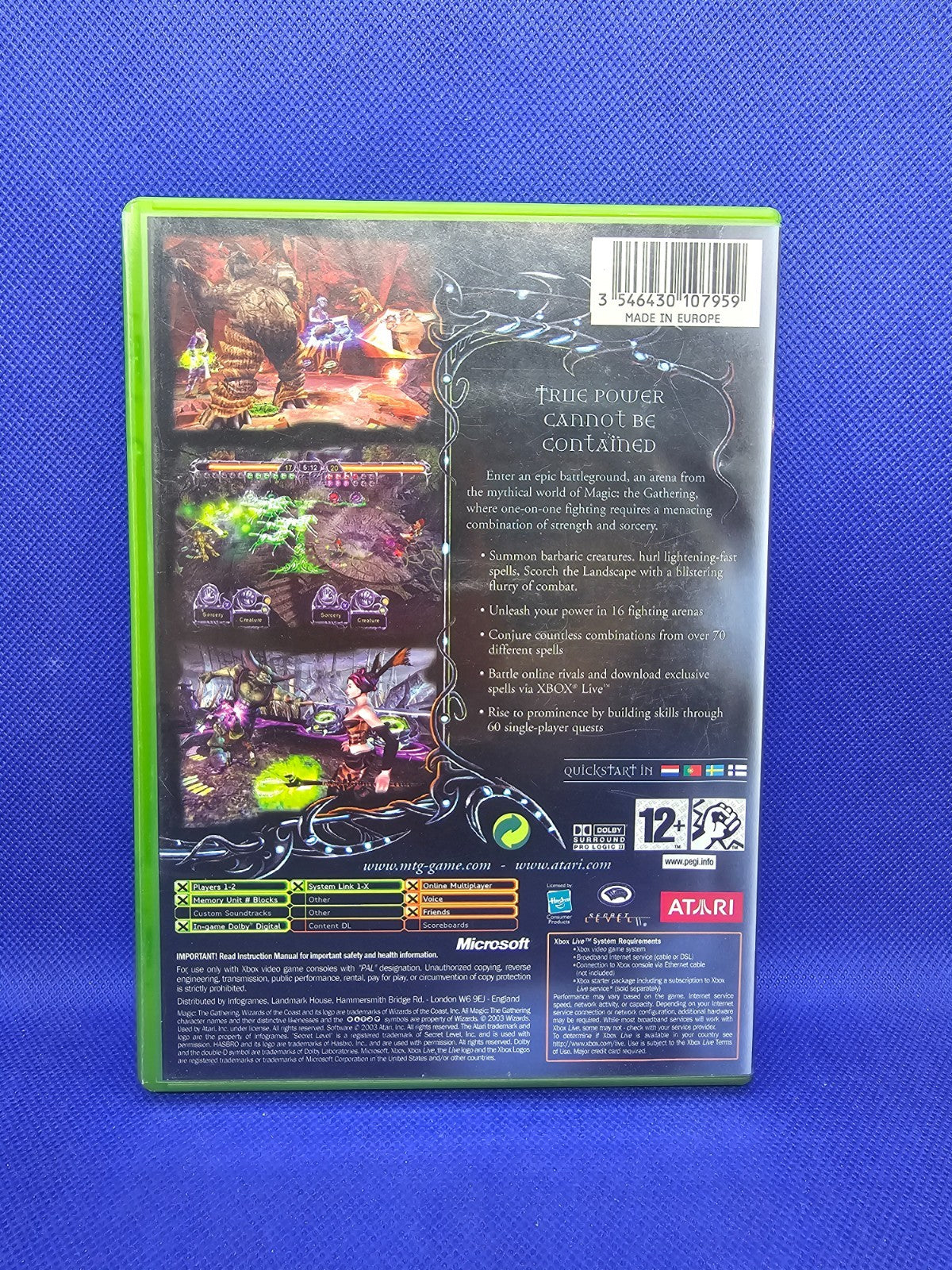 Magic The Gathering Battlegrounds Xbox Atari 2003 PAL Complet1