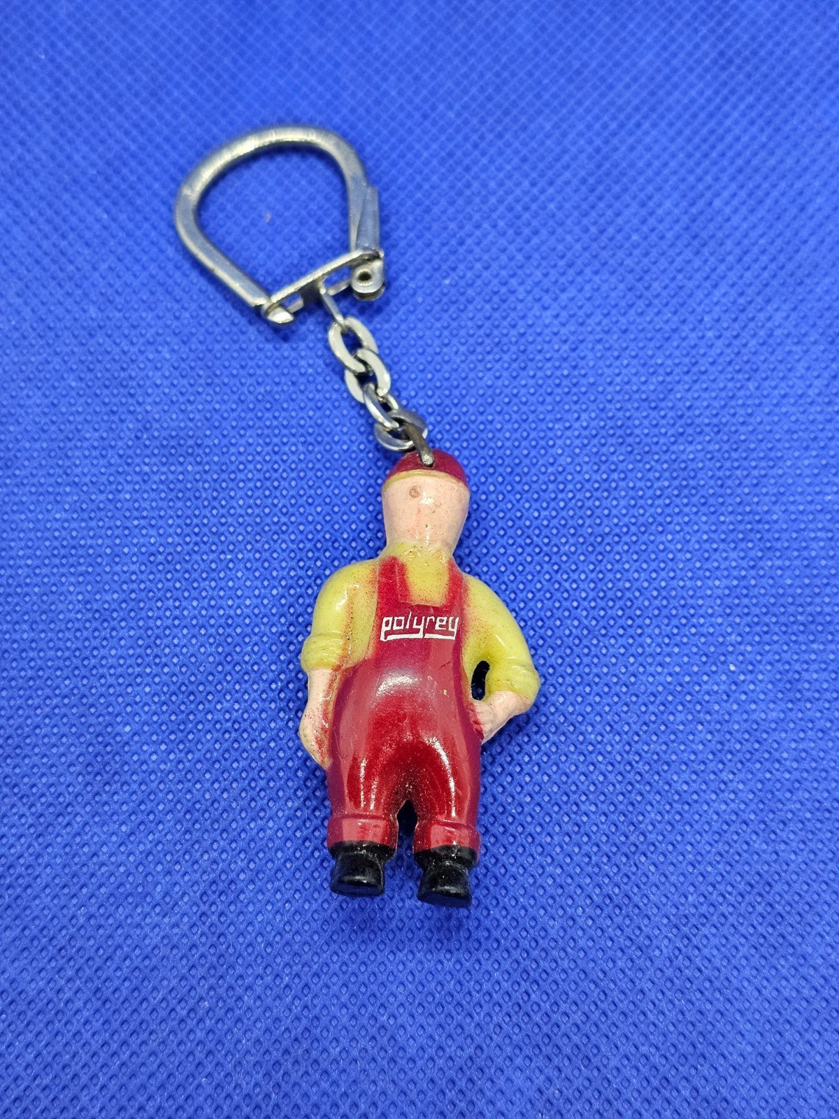Porte‑clé Figurine Polyrey Vintage – Années 1960 – Accessoire Publicitaire0