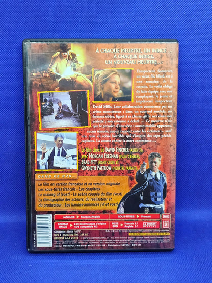 Seven Se7en DVD David Fincher Brad Pitt Morgan Freeman Metropolitan 19951