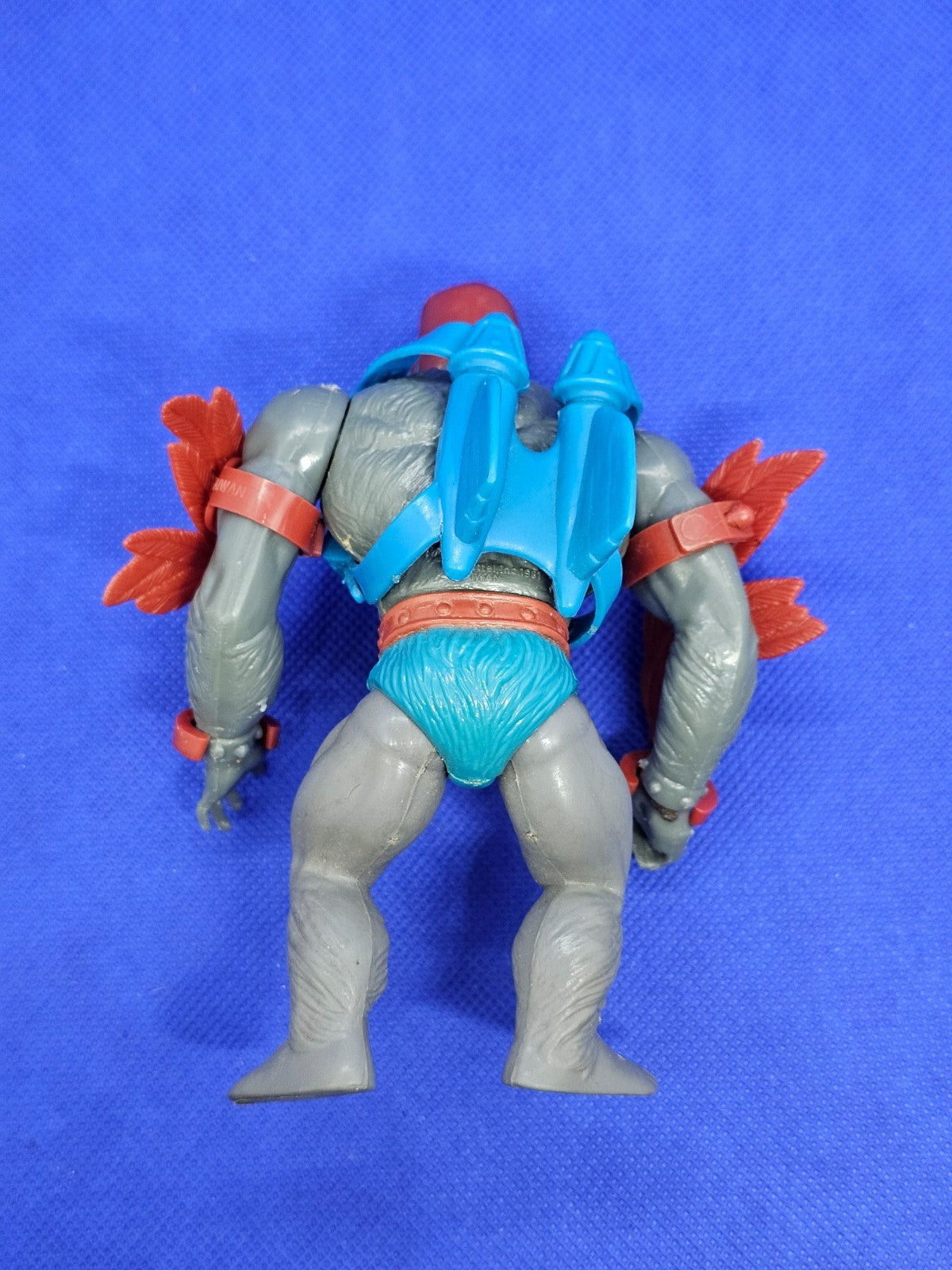 Stratos MOTU Maîtres de l'Univers Mattel 1982 Taiwan ailes rouges harnais bleu1