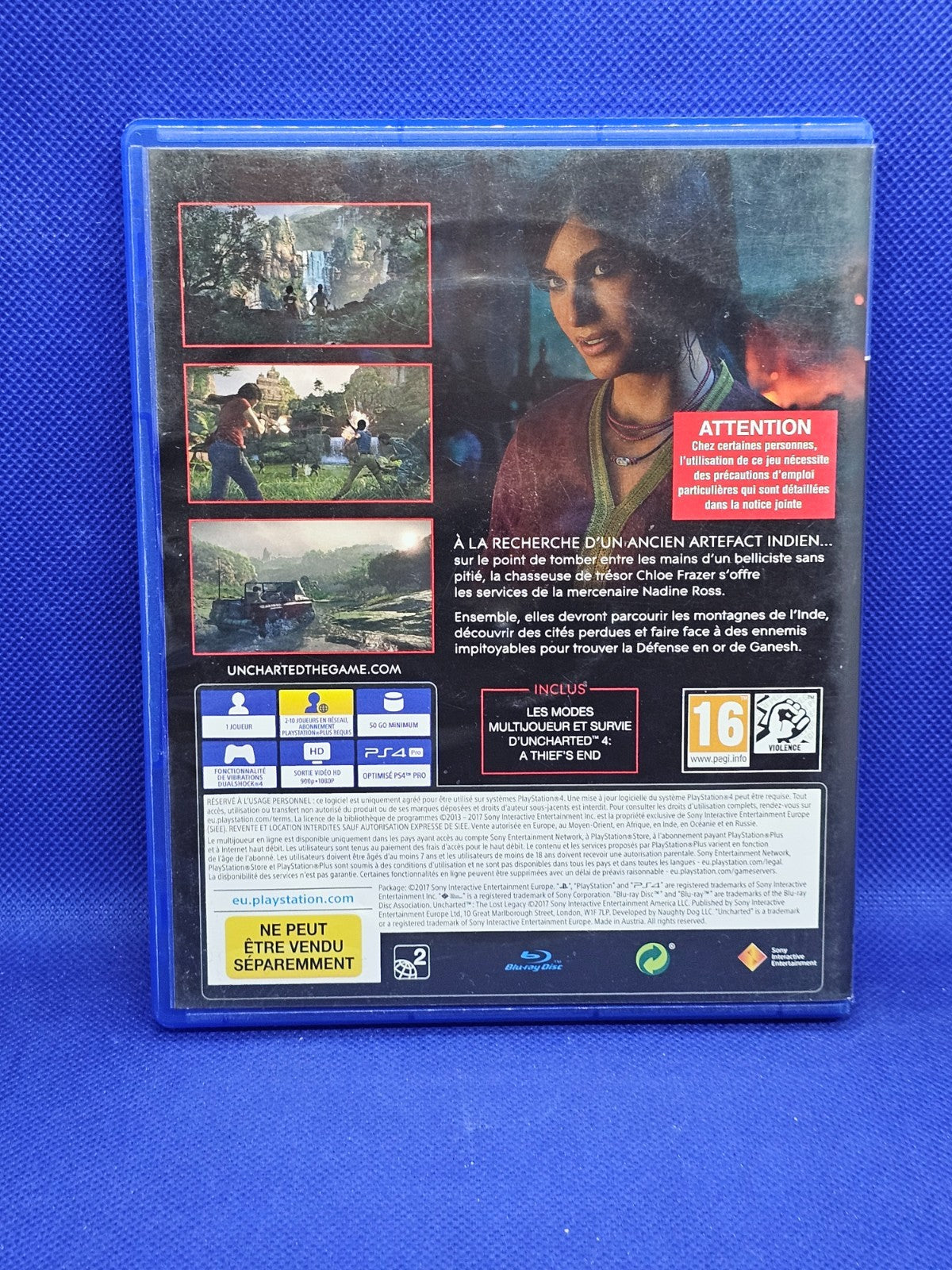 Uncharted The Lost Legacy PS4 PAL FR Sony Naughty Dog 2017 Edition Bundle1