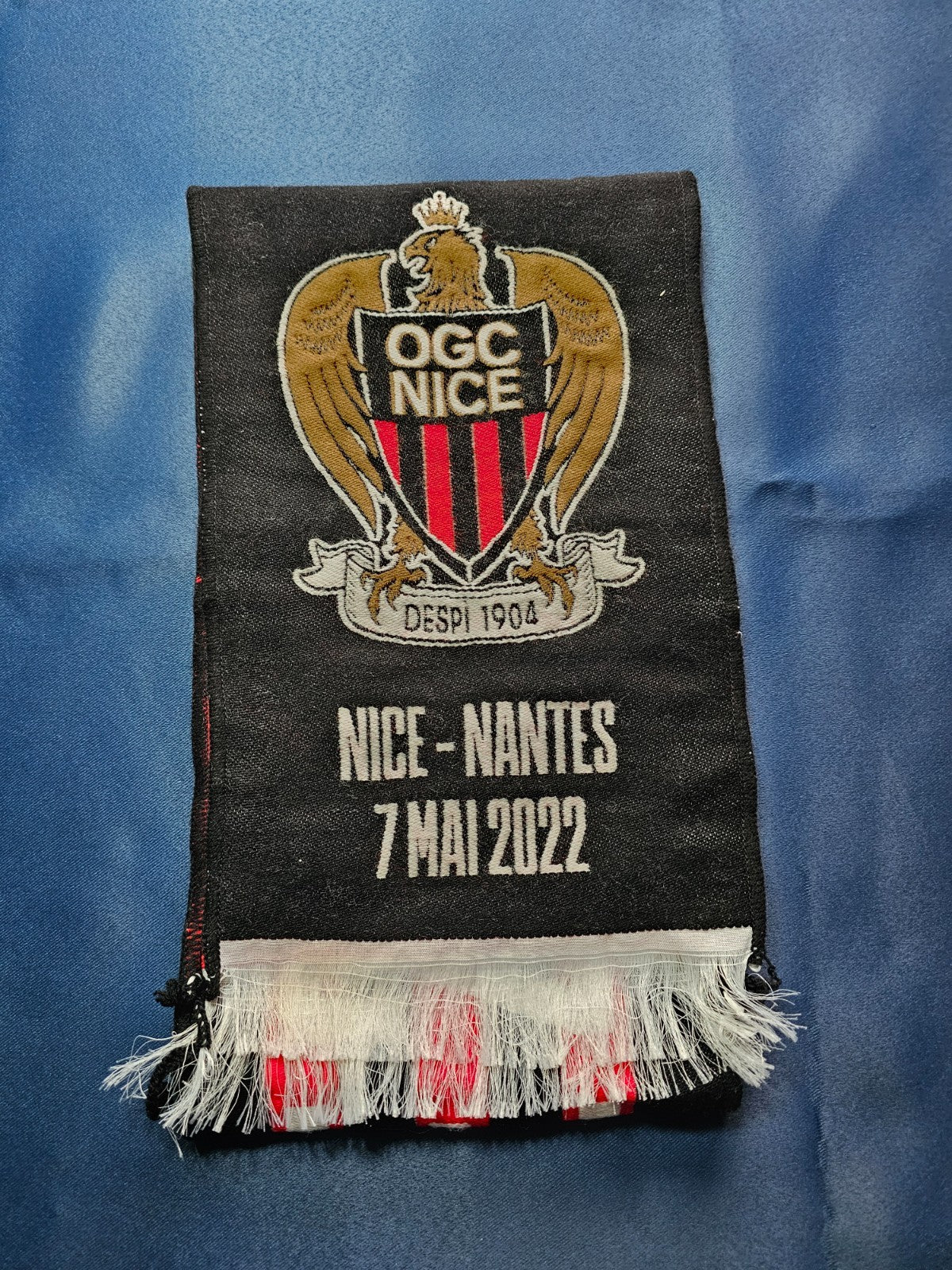 Écharpe OGC Nice FC Nantes Finale Coupe de France 2022, Football, 140 cm3