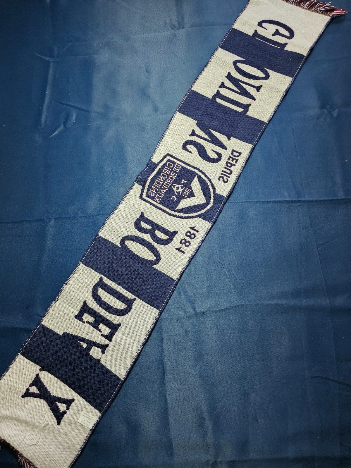 Écharpe FC Girondins de Bordeaux Depuis 1881 Supporter Football Ligue 1 Bleu Bla1