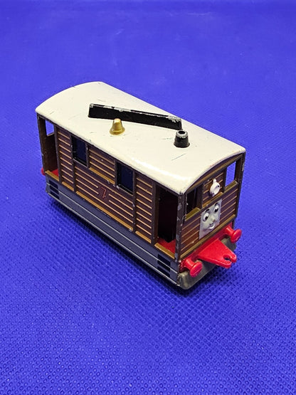 Toby numéro 7 Thomas Friends ERTL 1989 tram miniature métal vintage0