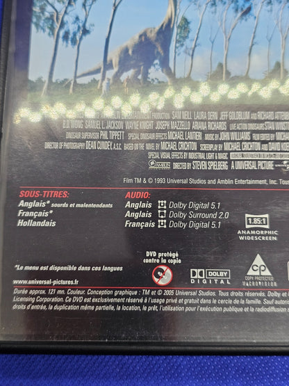 Jurassic Park DVD Steven Spielberg Universal Édition Simple 19932