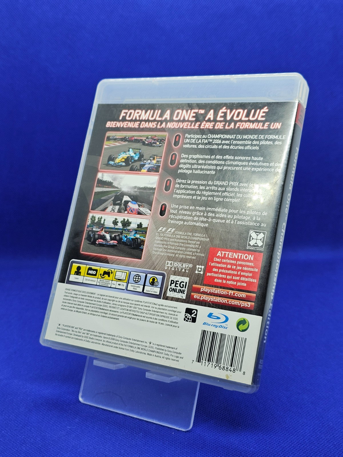 F1 Championship Edition, PS3, Sony, 2007, Jeu Complet PAL FR1