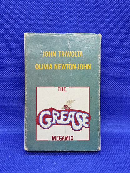 The Grease Megamix Cassette Audio John Travolta Olivia Newton John 19900