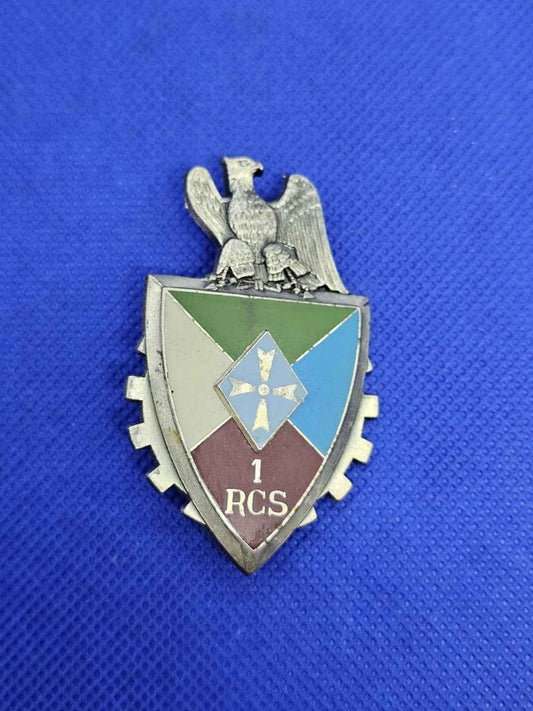 Insigne 1er RCS Régiment Commandement Soutien Delsart G2606 Militaria