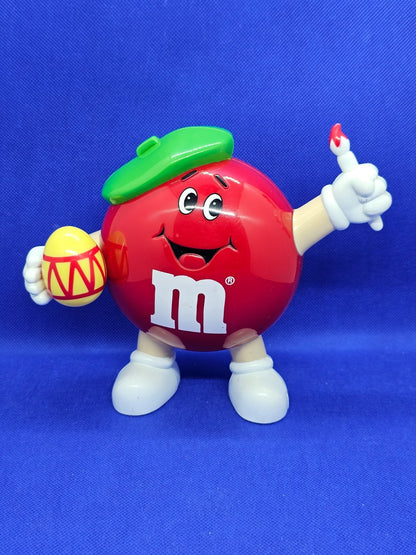 M&M’s Red Distributeur Bonbons Pâques 1992 Mars Vintage Figurine Boîte Sucreries0