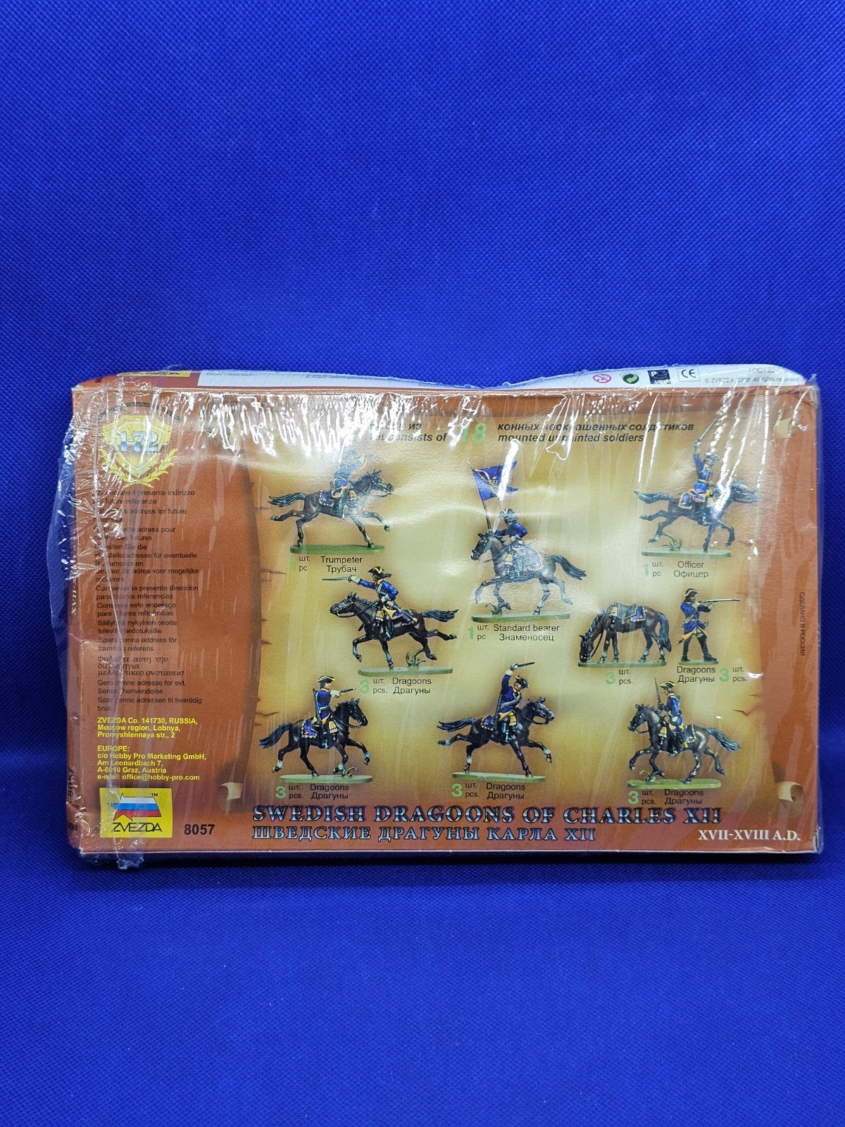Zvezda 8057 Dragons Suédois Charles XII Swedish Dragoons 172 20081