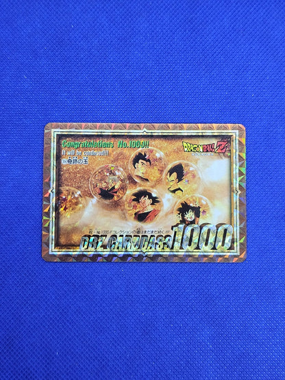 Dragon Ball Z Carddass 354 No 1000 Reverse Prism Bandai 1995 Japon0