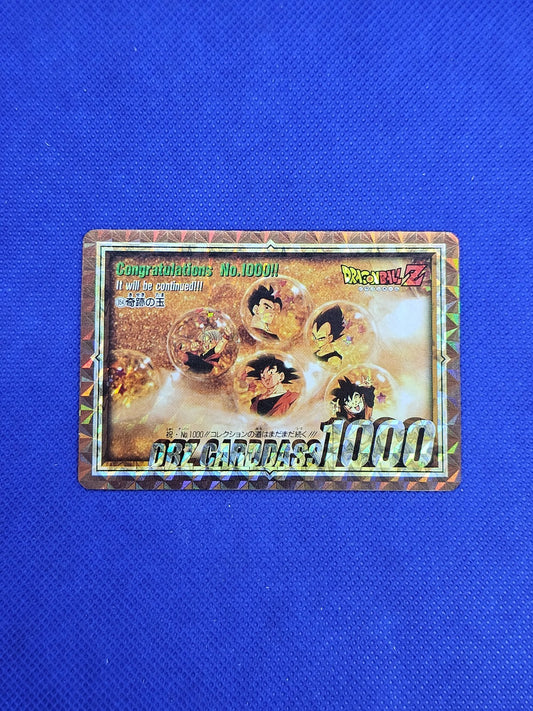 Dragon Ball Z Carddass 354 No 1000 Reverse Prism Bandai 1995 Japon0