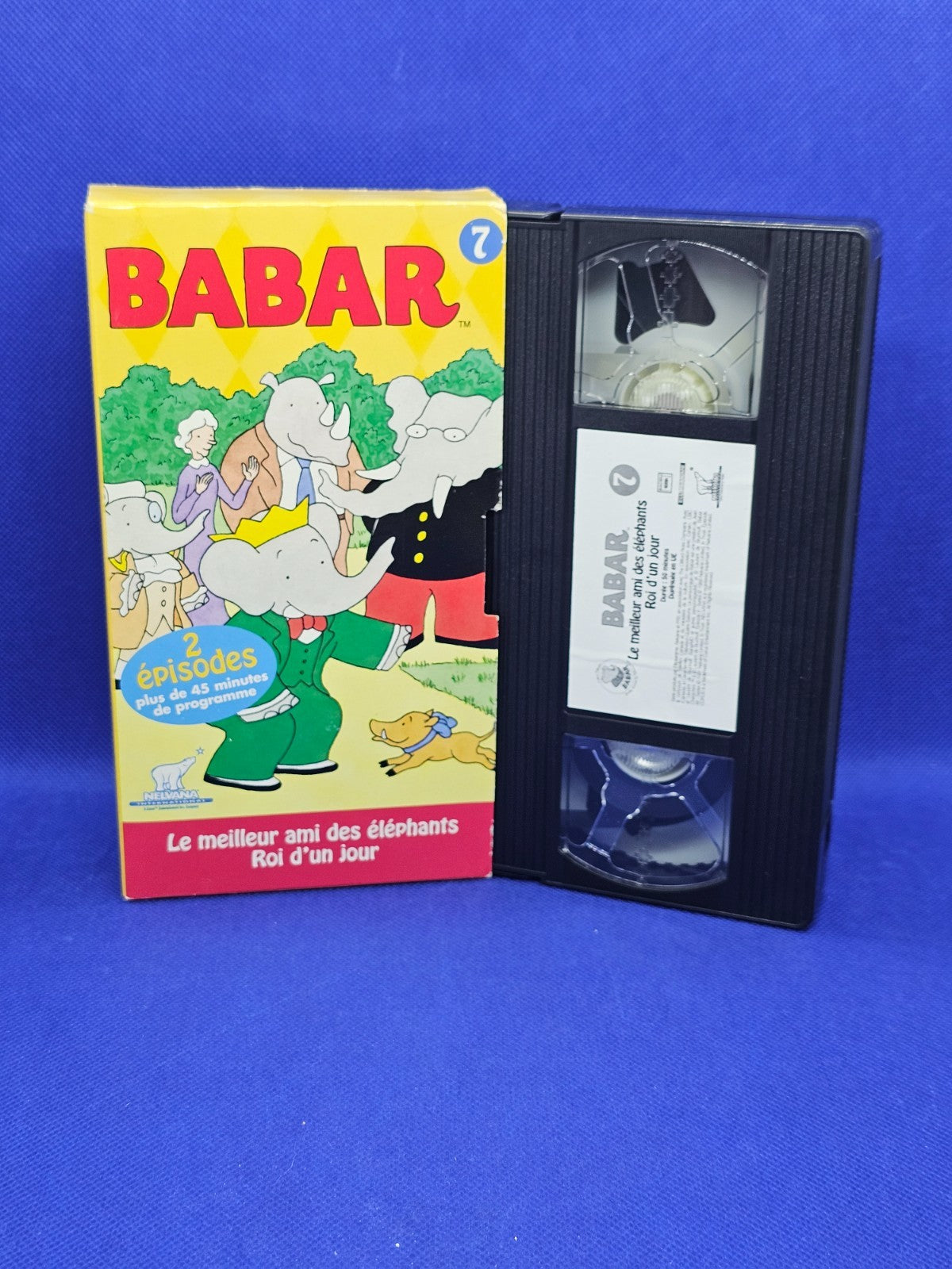 Babar VHS volume 7 Le meilleur ami des éléphants Roi d’un jour SECAM0
