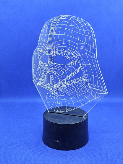 Lampe LED 3D Dark Vador Star Wars Fullsun Electronic FS2810C 7 Couleurs USB2