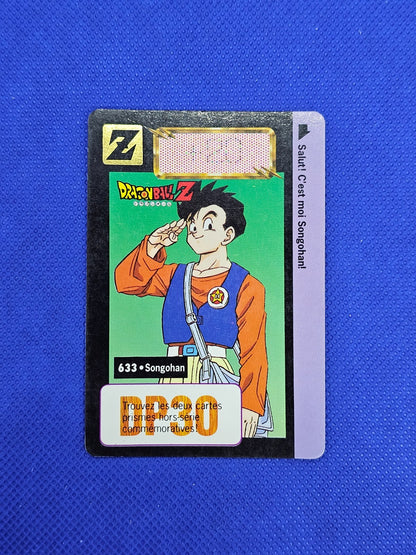 Dragon Ball Z Carddass 633 Son Gohan Part 16 Bandai 1995 Française0
