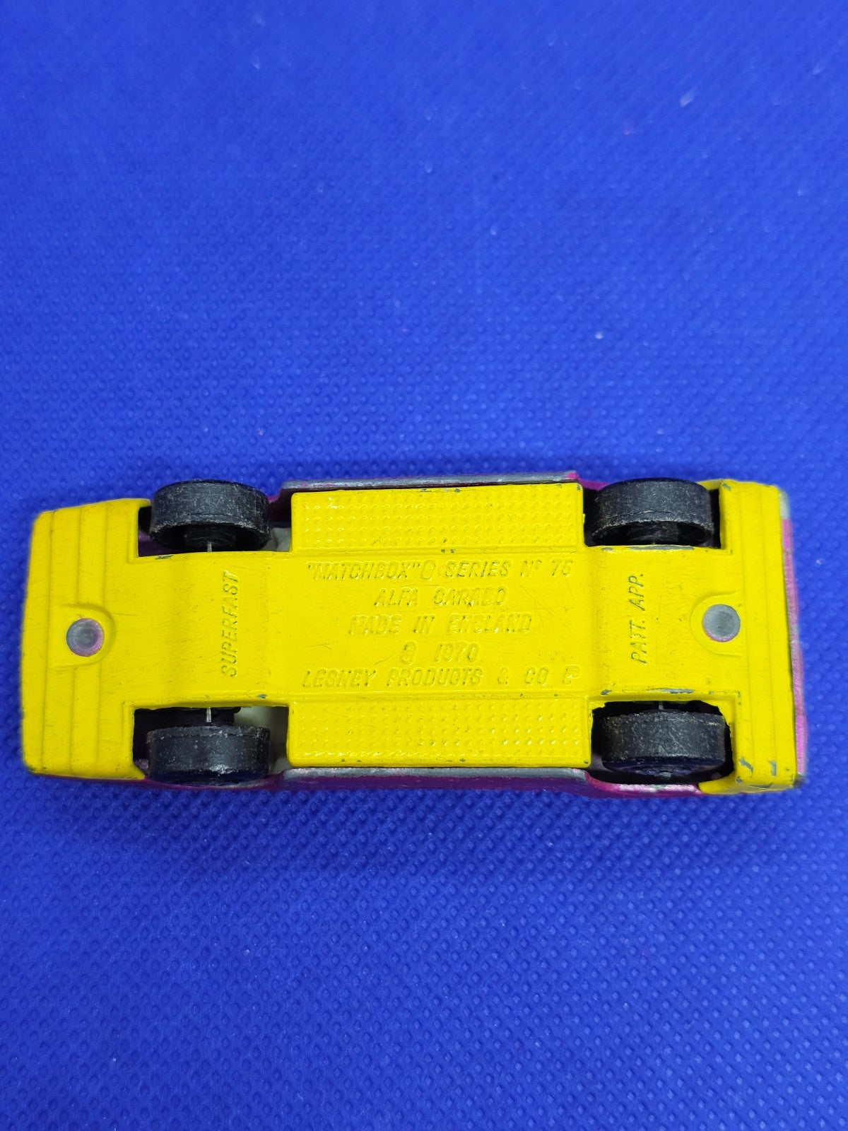 Alfa Carabo Matchbox Superfast No 75 Lesney Made in England 1970 Rose 7 cm2