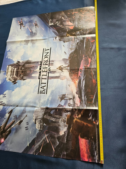 Poster Recto Verso The Witcher 3 Wild Hunt Star Wars Battlefront CD Projekt EA 63