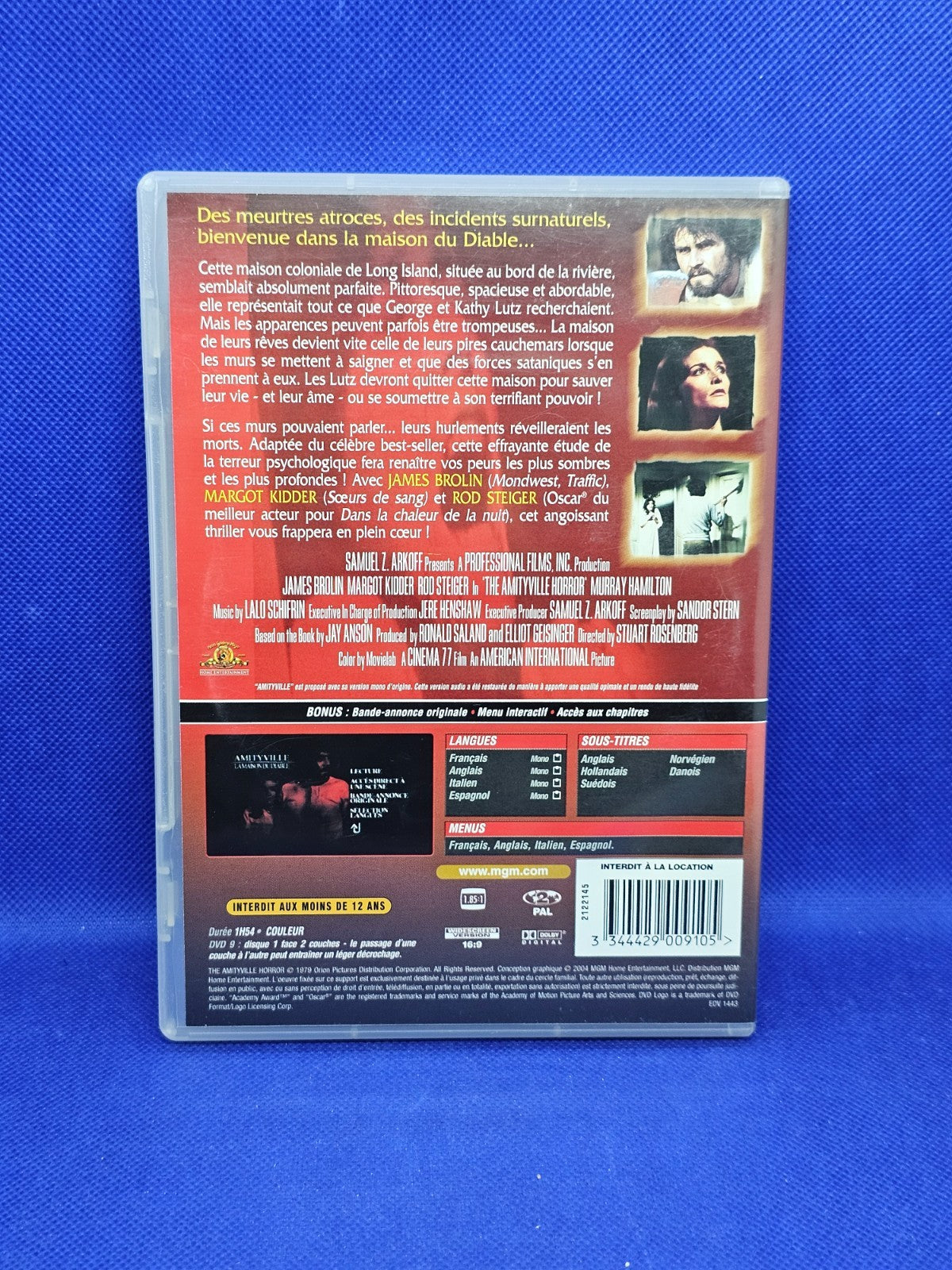 Amityville La Maison du Diable DVD MGM Horreur James Brolin 19791