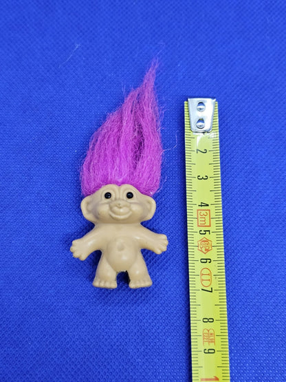 Troll Russ Vintage Pencil Topper Cheveux Roses Années 902