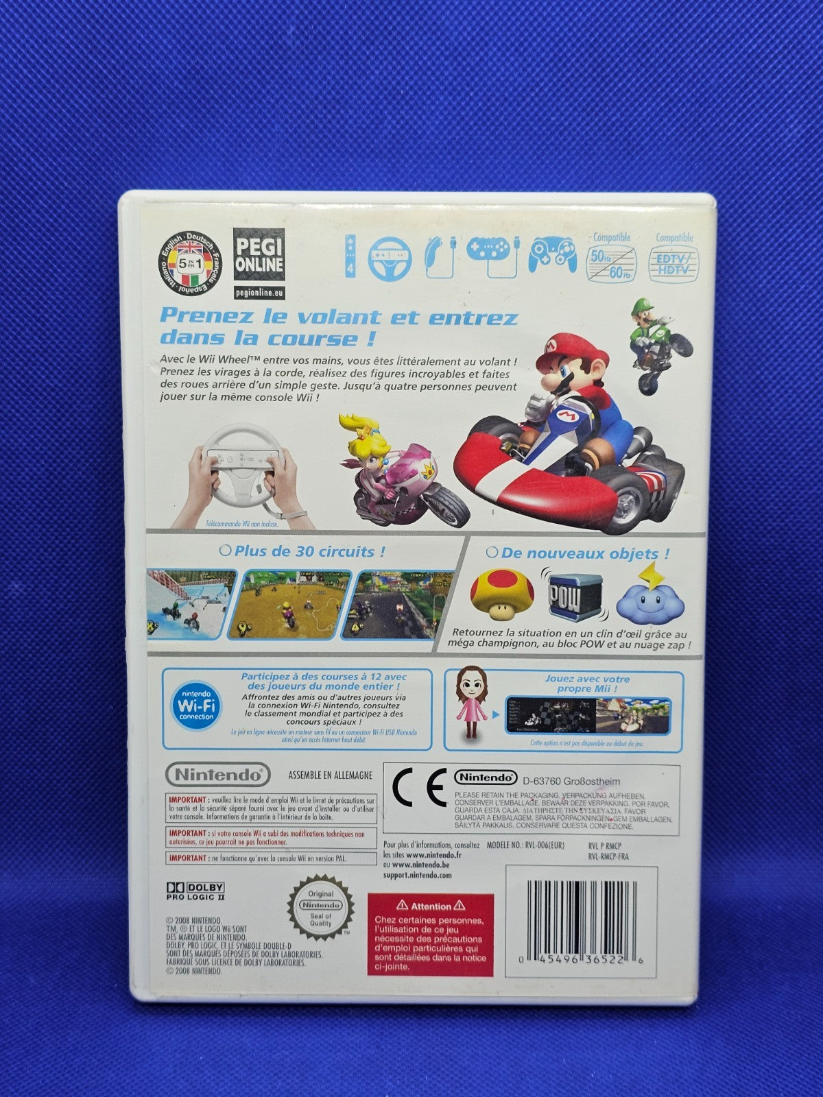 Mario Kart Wii, Nintendo Wii, Nintendo, 2008, Sans notice PAL FR1