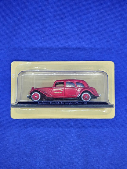 Citroën Traction 11 Familiale Pompiers Azé 1955 Atlas 143 Miniature Voiture Coll0