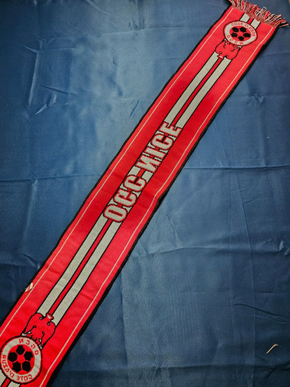 Écharpe OGC Nice Côte d’Azur Supporter Football Vintage Ancien Logo1
