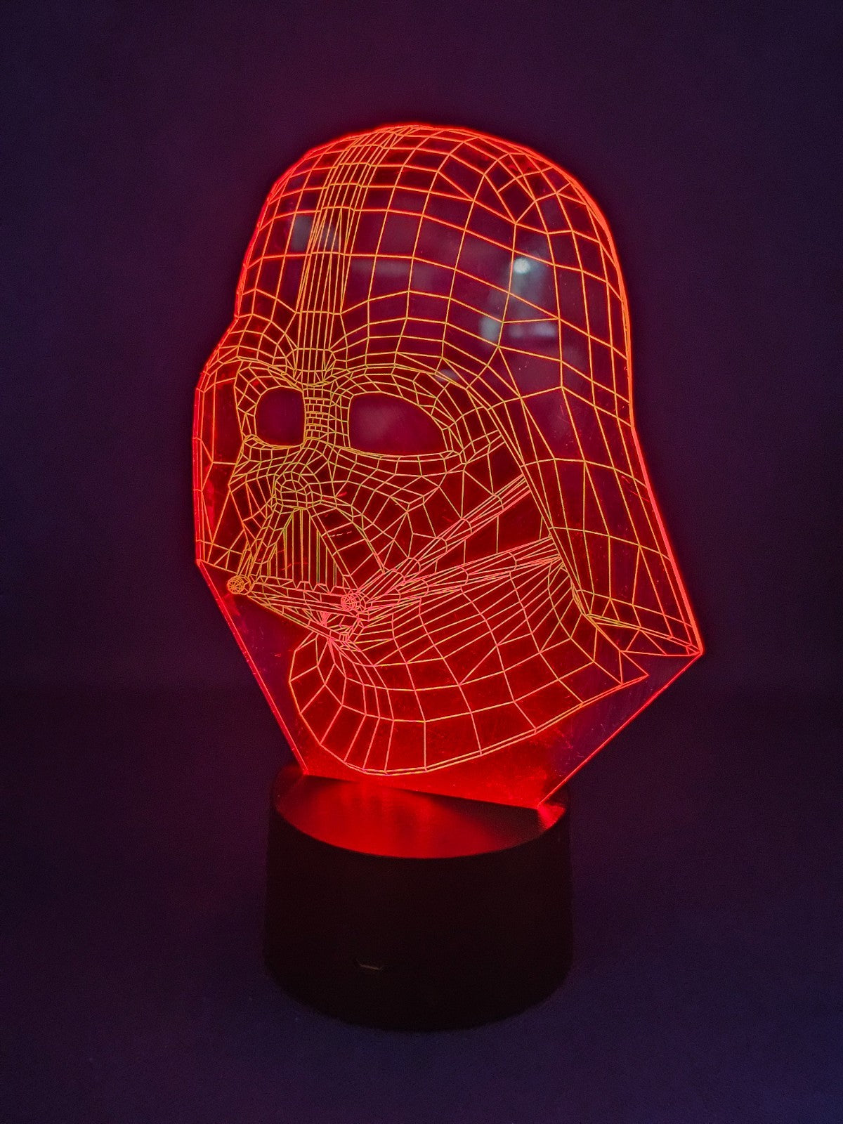 Lampe LED 3D Dark Vador Star Wars Fullsun Electronic FS2810C 7 Couleurs USB0