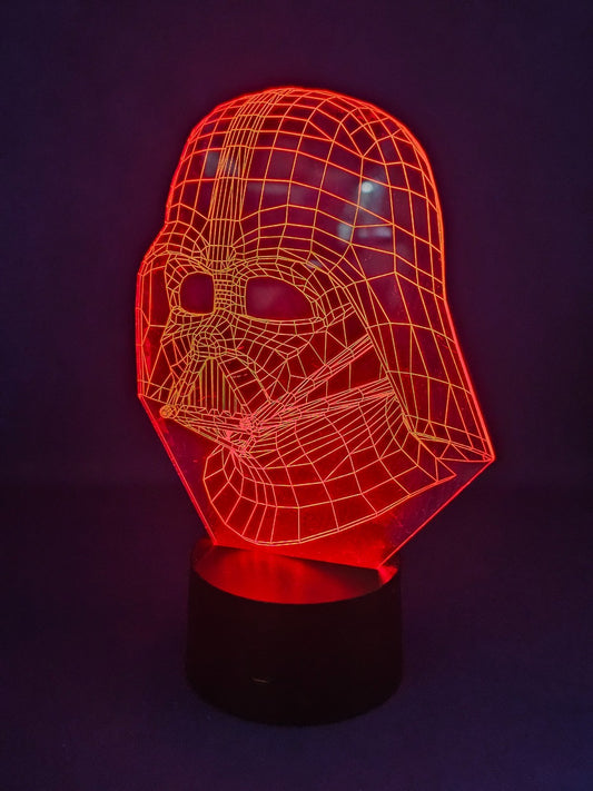 Lampe LED 3D Dark Vador Star Wars Fullsun Electronic FS2810C 7 Couleurs USB0