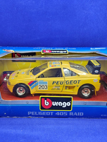 Peugeot 405 Turbo 16 Raid 203 Bburago 124 Made in Italy Avec Boîte1