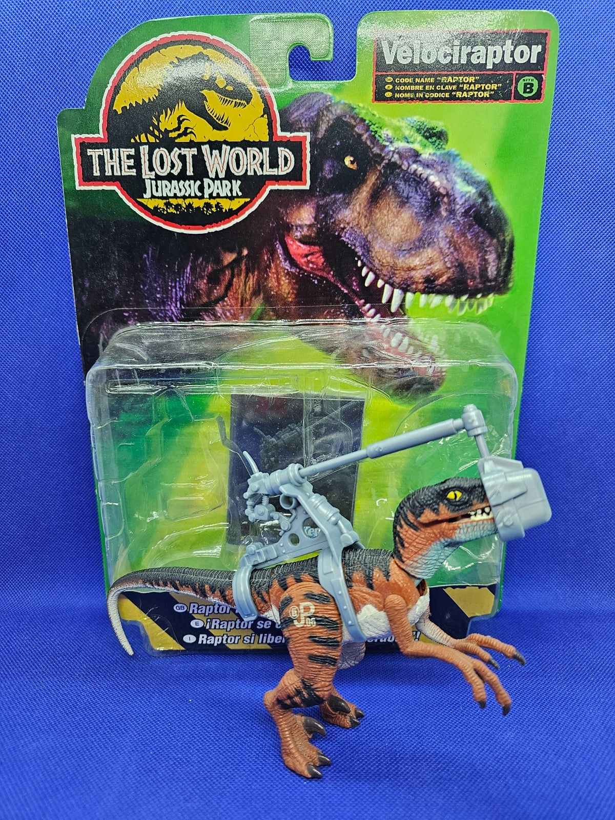 Velociraptor Raptor, The Lost World Jurassic Park, Kenner, 1997 Opened0