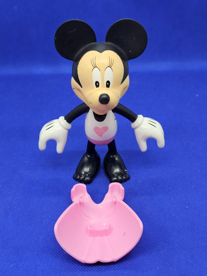 Figurine Minnie Mouse Princesse Disney IMC Toys 2010s 15 cm Robe Rose + Accessoi2