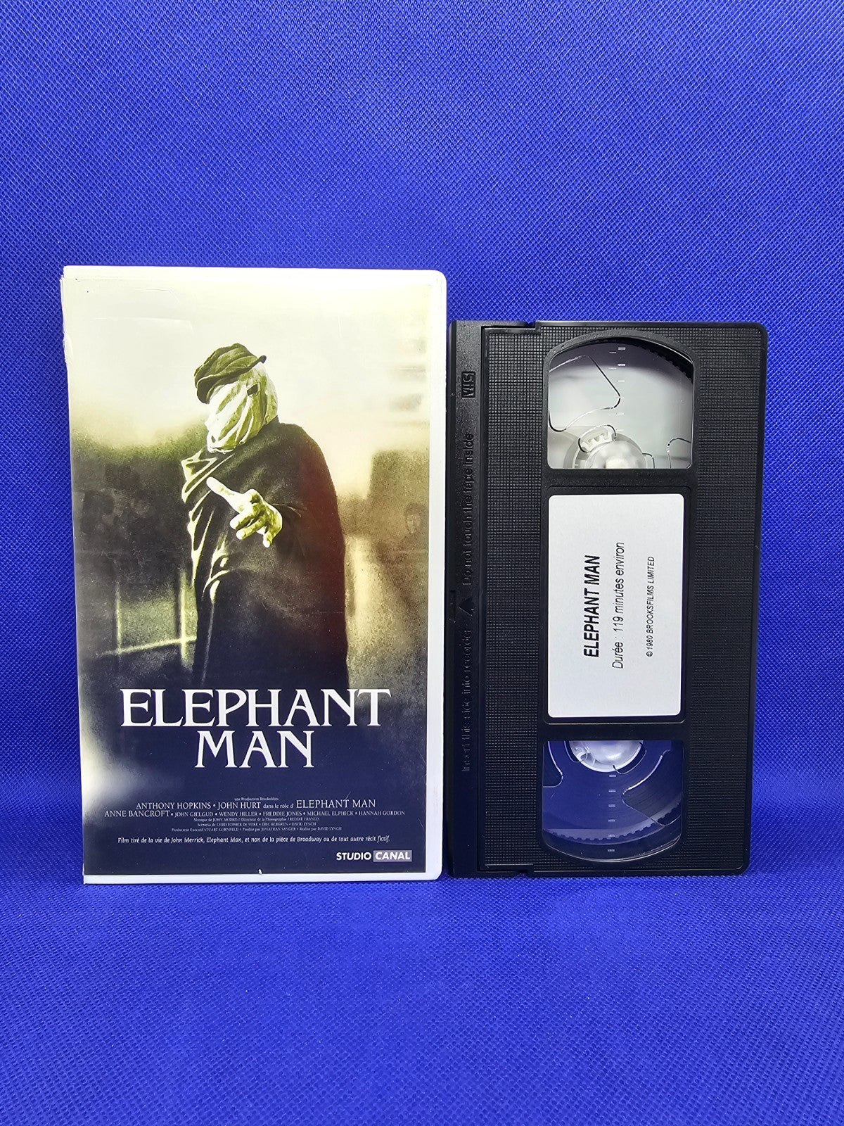 Elephant Man VHS, David Lynch, StudioCanal, 1980, Film Dramatique Culte VF0