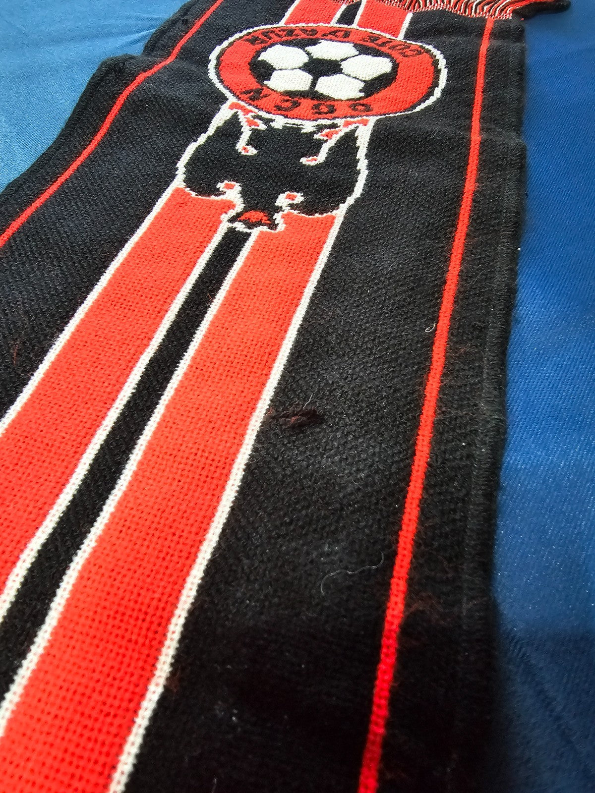 Écharpe OGC Nice Côte d’Azur Supporter Football Vintage Ancien Logo4