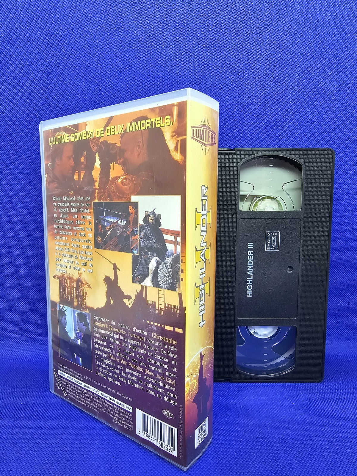 Highlander III VHS Lumière Vidéo 1995 Cassette Vidéo PAL Christophe Lambert1