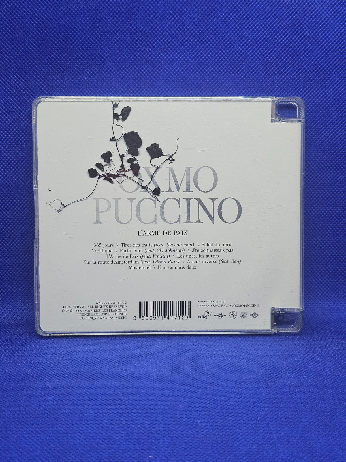 Oxmo Puccino L’Arme de Paix CD Album Rap Français Wagram 20091