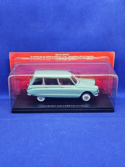 Citroën Ami 6 Break Club 124 Hachette Collections Miniature Sous blister0