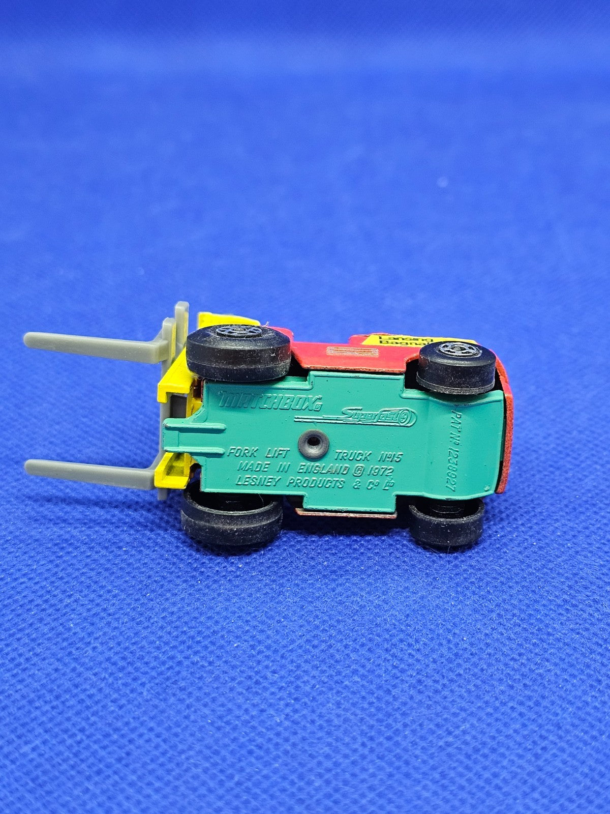 Matchbox Superfast No 15 Fork Lift Truck Lancing Bagnall Lesney 1972 Made in Eng2
