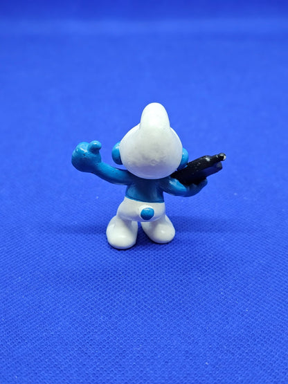 Schtroumpf au téléphone portable Les Schtroumpfs Schleich Peyo 1995 5.5 cm1