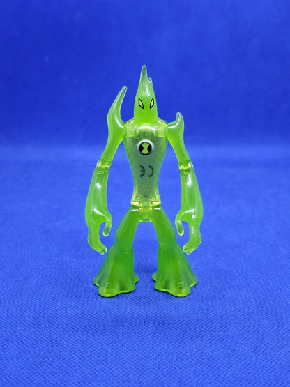 Goop Ben 10 Alien Force Bandai 2008 Figurine Verte Translucide 10 cm Incomplète0