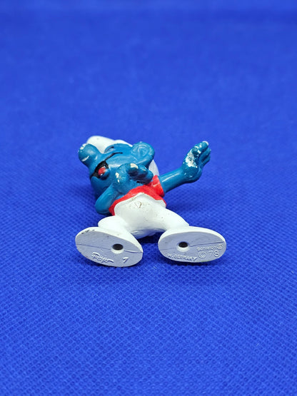 Schtroumpf Skateboardeur 40204 Super Schtroumpf Schleich Peyo 1978 Incomplet2