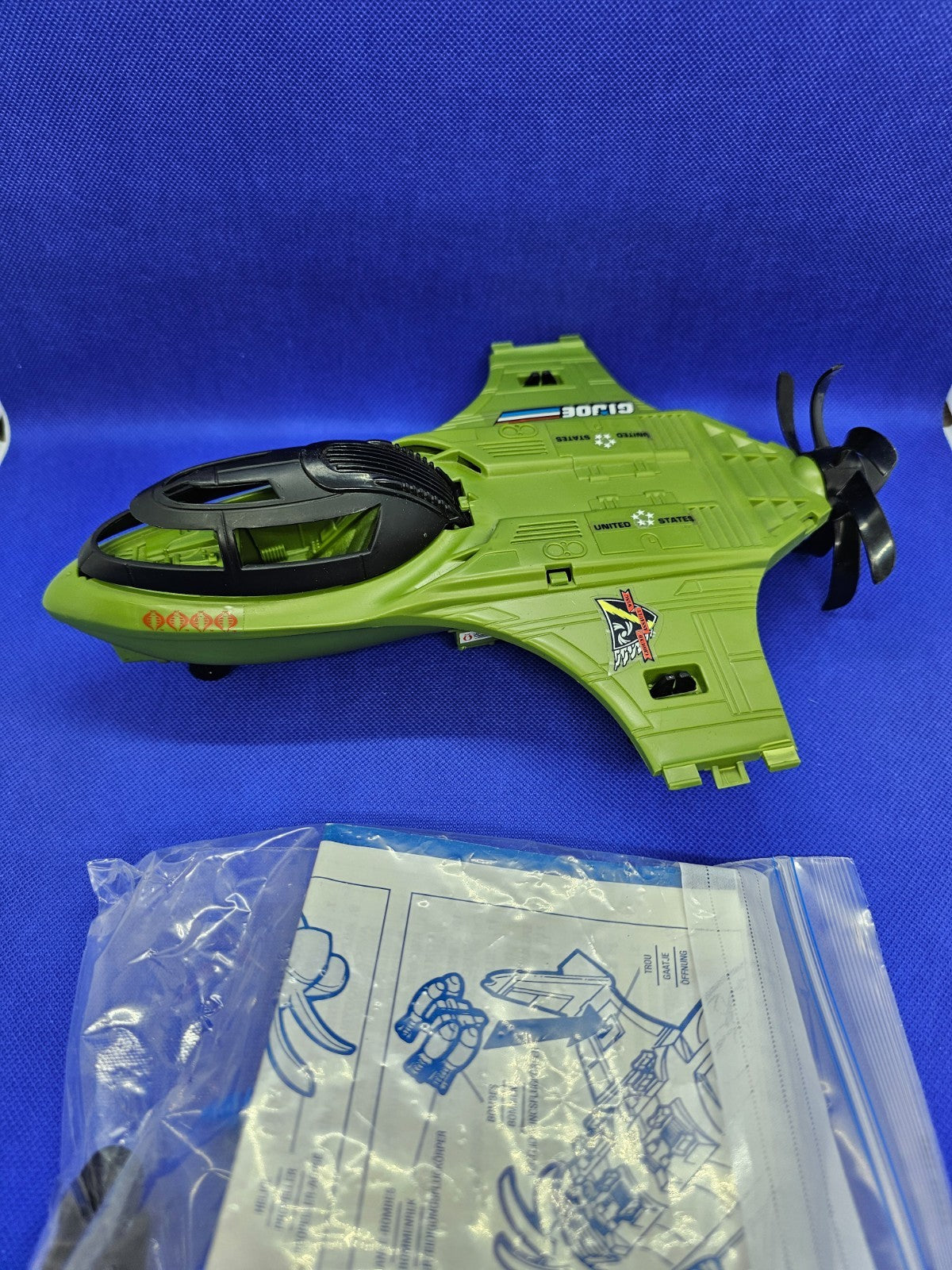G.I. Joe Salamandre Véhicule 6255 Vintage Hasbro Années 80 Figure Bull’s‑Eye Com9