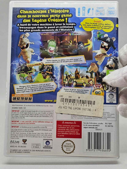 Lapins Crétins Retour vers le Passé, Wii, Ubisoft, 2010, Complet