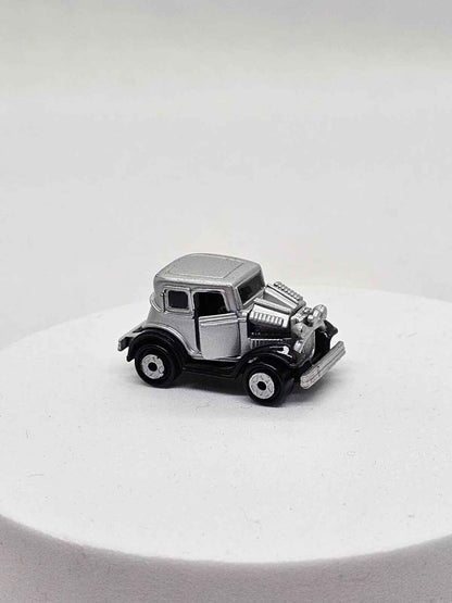 Micro Machines '32 Ford Vicky Silver Gray 1989 Galoob Opening Parts Work