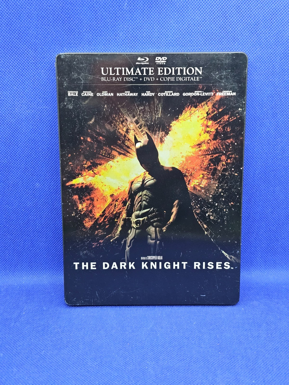 Batman The Dark Knight Rises Ultimate Edition SteelBook Blu ray DVD 20120